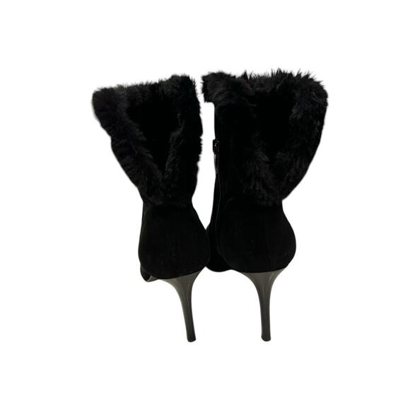 **Nine West Women's Fhani Stiletto Heel Ankle Boots Black Size 9.5 Suede Dressy - Picture 7 of 10